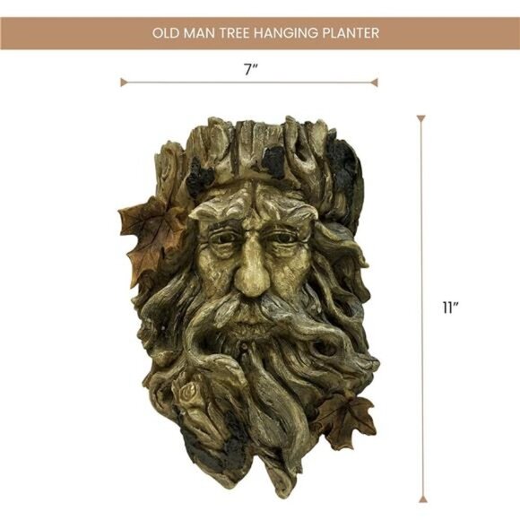 'Old Man' Tree Hanging Planter - Yard Decorations - Whimsical Tree Sculpture - Picture 2 of 8